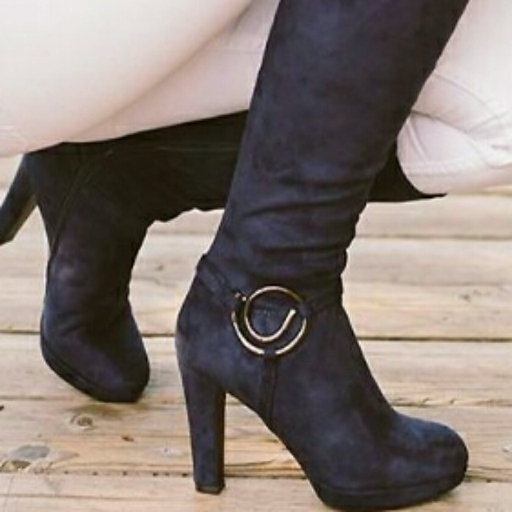 💛Olsa Faux Suede Stretch Womans Boot